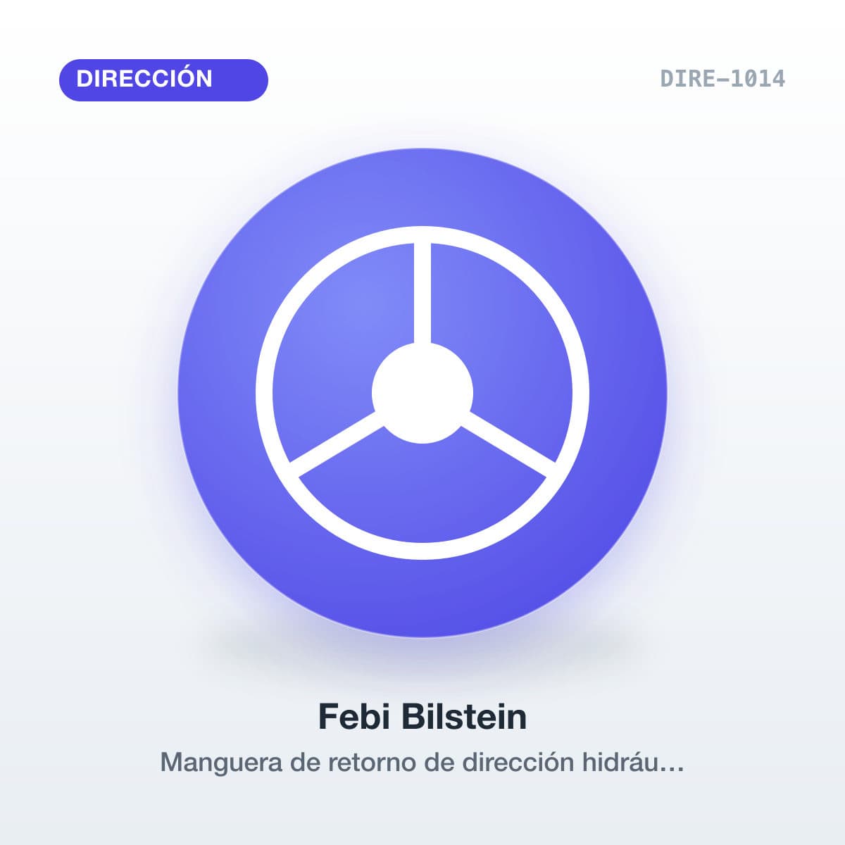 Manguera de retorno de dirección hidráulica