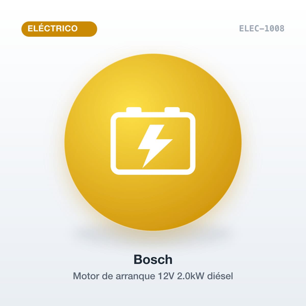 Motor de arranque 12V 2.0kW diésel