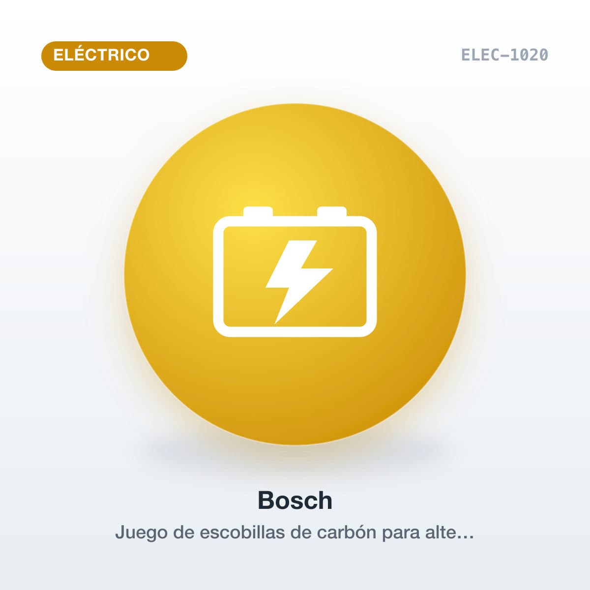Juego de escobillas de carbón para alternador