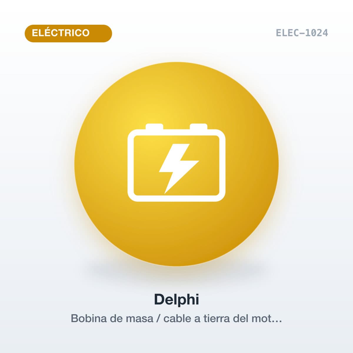 Bobina de masa / cable a tierra del motor reforzado