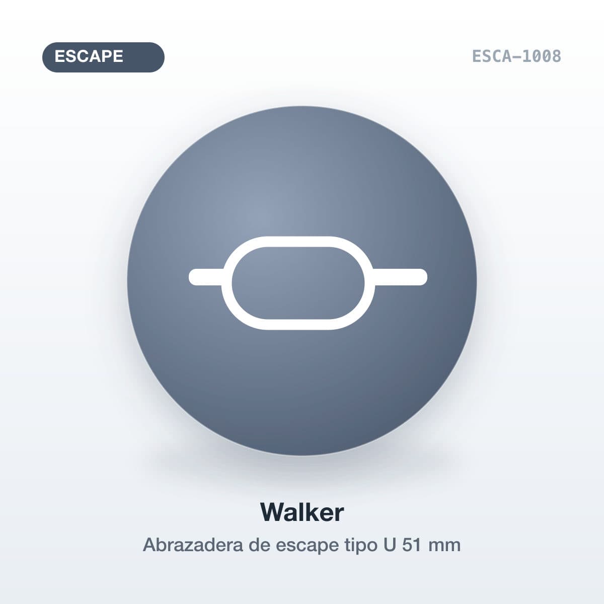 Abrazadera de escape tipo U 51 mm