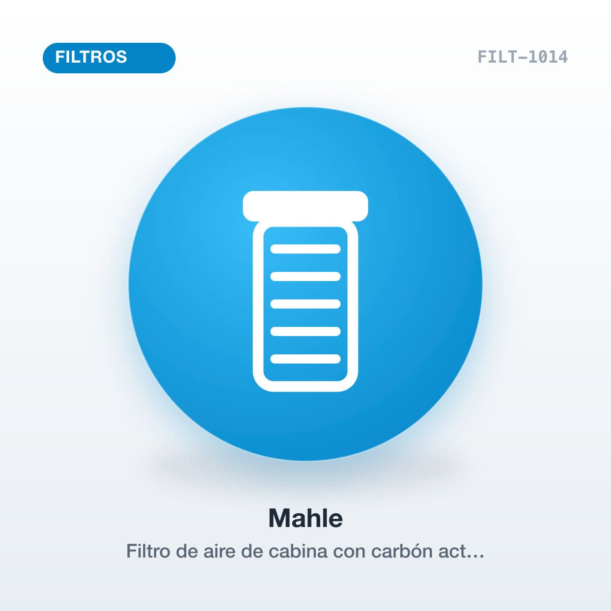 Filtro de aire de cabina con carbón activado