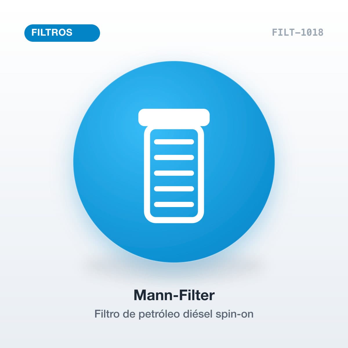 Filtro de petróleo diésel spin-on