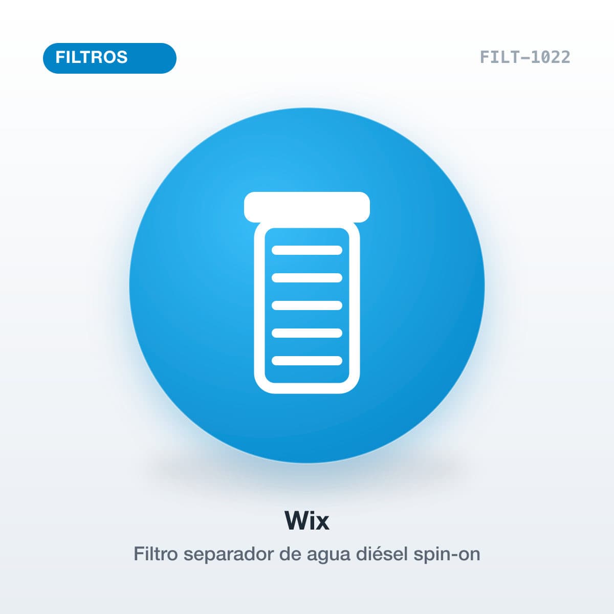 Filtro separador de agua diésel spin-on