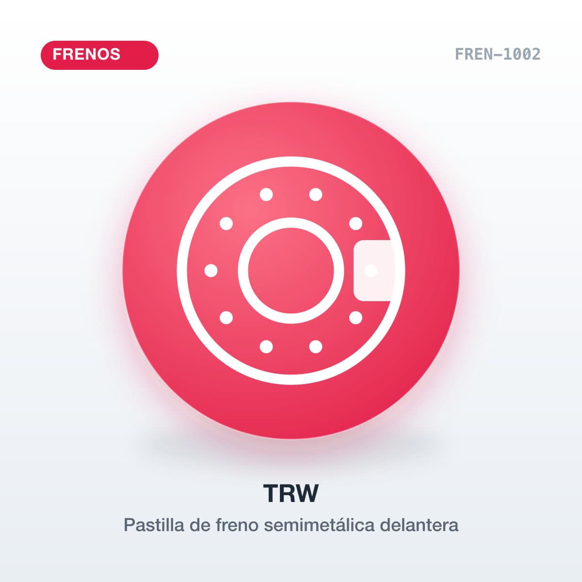 Pastilla de freno semimetálica delantera