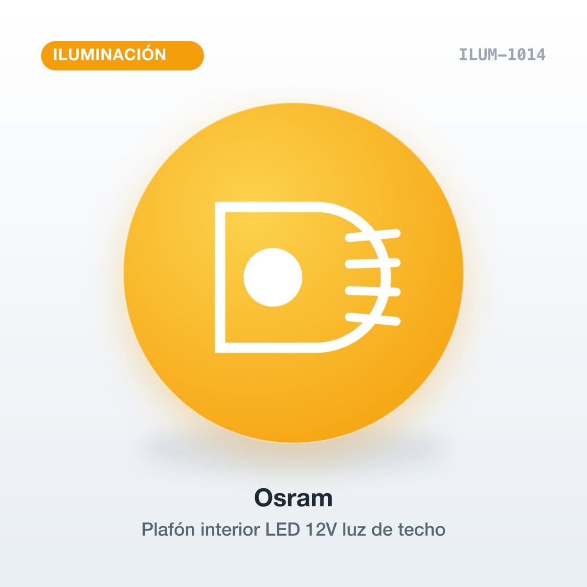 Plafón interior LED 12V luz de techo