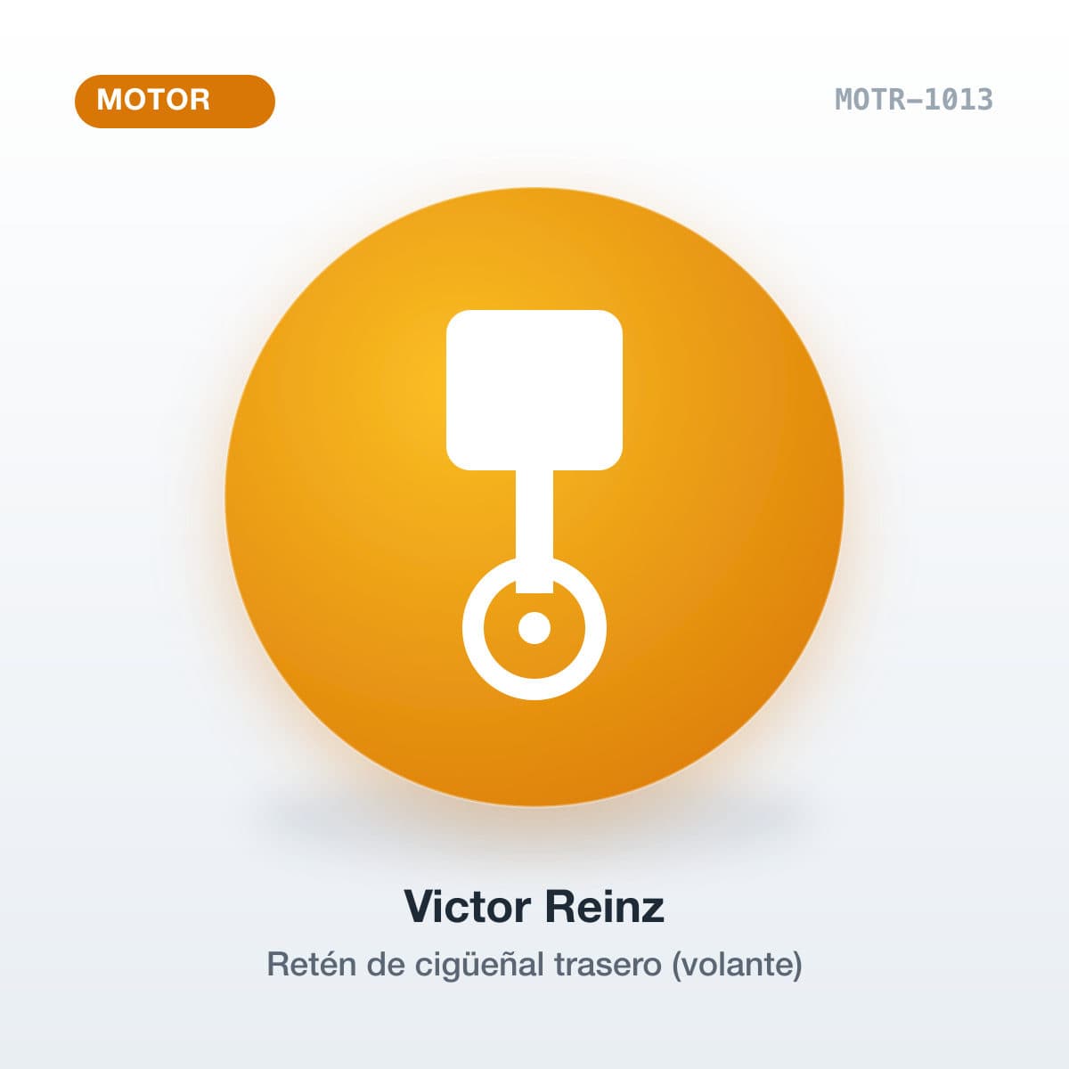 Retén de cigüeñal trasero (volante)