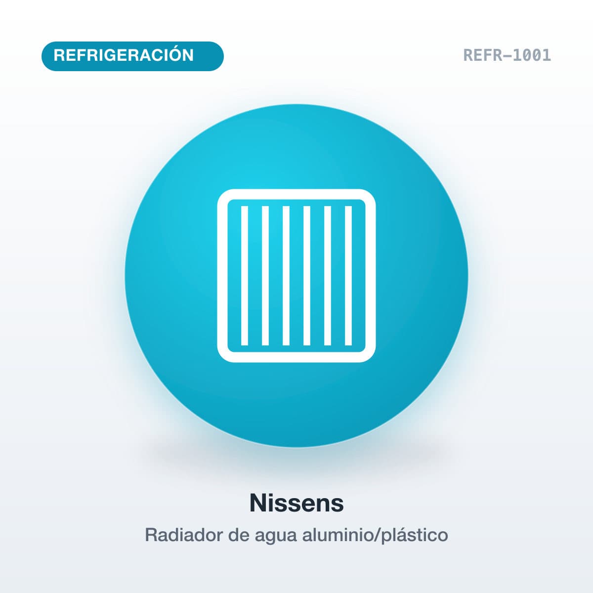 Radiador de agua aluminio/plástico