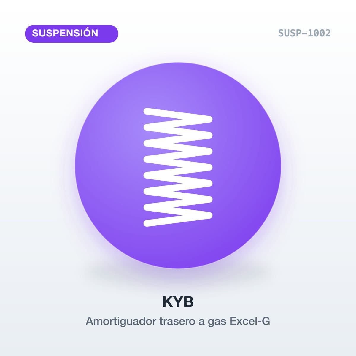 Amortiguador trasero a gas Excel-G