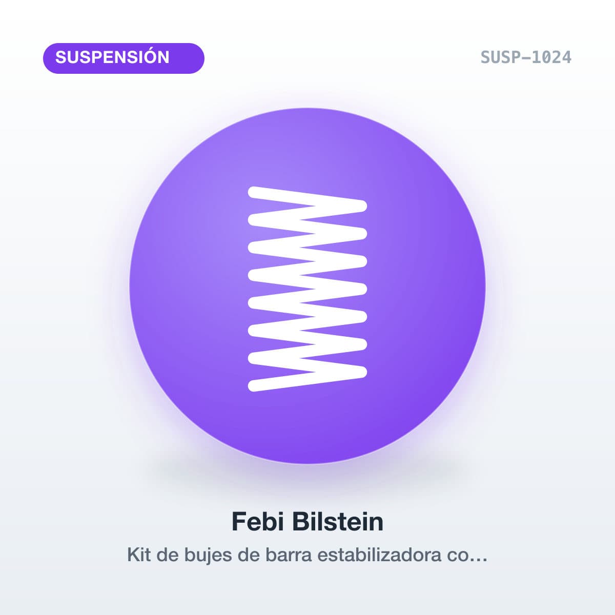 Kit de bujes de barra estabilizadora con bieletas