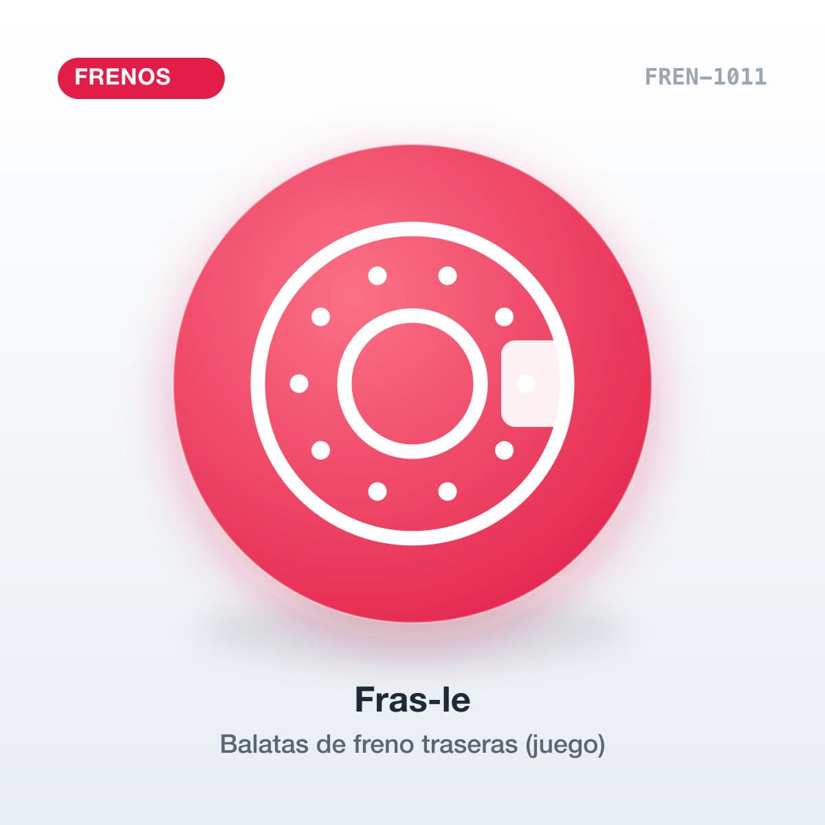 Balatas de freno traseras (juego)